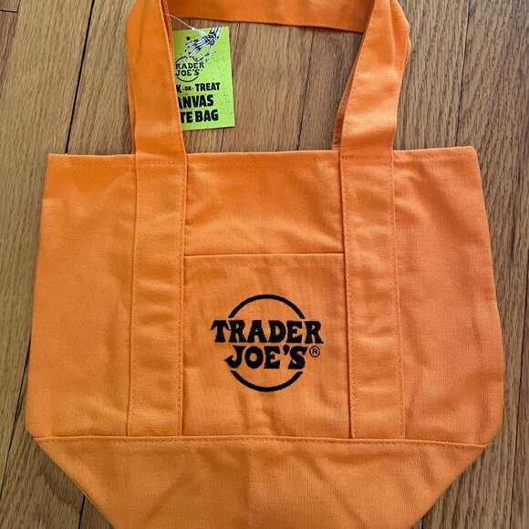 🎃 NWT Set of 4 Trader Joe's MINI Canvas Halloween Tote Bags. Trick or Treat Bag - Picture 10 of 10